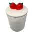Ceramic Canister with Strawberries