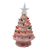 7.5" Ceramic Light Up Tree - Pearl Pink