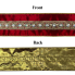 2.5" x10yd Red w/ Gold Trim and Iridescent Jewel Ribbon