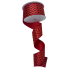 2.5" x 10yd Red & Gold Lattice Design Ribbon