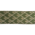 2.5" x 10yd Sage Green with Glitter Lattice Pattern Ribbon