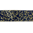 2.5" x 10yd Navy Blue & Gold Metallic Scroll Ribbon