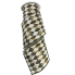 4" x 10yd Black & White Diamonds w/ Gold Streaks Ribbon