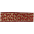 2.5" x 10yd Red & Gold Ribbon w/ Metallic Pattern