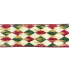 2.5" x 10yd Red & Green Diamonds w/ Gold Streaks Ribbon