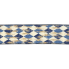 2.5" x10yd Blue & Gold Diamond Ribbon