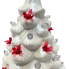 7.5" Ceramic Light Up Tree - Cardinal Tree