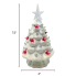 7.5" Ceramic Light Up Tree - Cardinal Tree