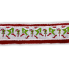 4" x 10yd Grinch Tip Toe with Red and Fringe Edge Ribbon