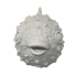 White Blow Fish Figurine