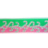 2.5" x 10yd Pink & Green Candy Cane Ribbon
