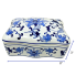 8" Porcelain Chinoiserie Trinket Box