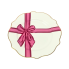 6" Pink Ribbon Appetizer Plate