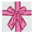 Pink Sequin Bow Tea Towel
