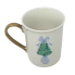 10oz Winter Pines Gold Handle Mug