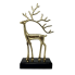 16.5" Gold Reindeer Statue