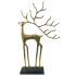 27" Gold Reindeer Statue