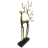 27" Gold Reindeer Statue
