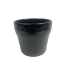 Water Wave Black Ceramic Planter