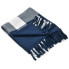 50" x 60" Throw Blanket - Sea Blue & White