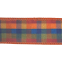 1.5" x 10yd Fall Plaid Blue/Orange Dupioni Ribbon