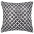 16" Bianca Black Geometric Woven Indoor Pillow