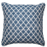16" Bianca Navy Geometric Woven Indoor Pillow