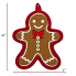 Gingerbread Potholder & Red Plaid Kitchen Towel Set
