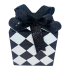 5" Diamond Print Present- Black & White