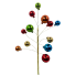 16" Shiny Ball Ornament Spray - Multicolor