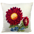 16" Red Dahlia Accent Indoor Pillow