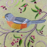 16" Embroidered Robin on Berry Twig Indoor Pillow