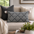 14" x 22" Lottie Coal Indoor Pillow