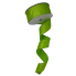 2.5" x100ft Lime Green Glitter Ribbon