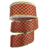 2.5" x100ft Crimson & Gold Diamond Ribbon