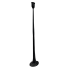 19.5" Black Metal Distressed Candle Holder