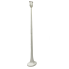 20" White Metal Distressed Candle Holder