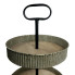 20"H Tiered Clawfoot Tray - Iron & Wood