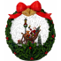 7.5" Lighted Snow Globe Wreath