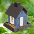 Village Collection Blue Cottage Bird Feeder