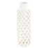11.5" White Ceramic Lattice Decorative Vase
