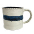 18 oz Blue Stripe "Think Positively" Mug