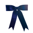 13" Velvet Hanging Bow- Navy Blue