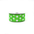 1.5" x 10yd Lime w/White Polka Dot Satin Ribbon