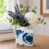 2.5" Square Blue & White Bud Vase