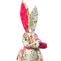 22" Pink & Green Fabric Bunny