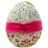 7.5" Pink & Green Fabric Easter Egg - Greenery