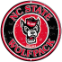 12" NC State Wolfpack Circular Sign