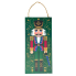 Festive Green Nutcracker Hanging Sign