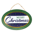 Merry Christmas Oval Hanging Sign